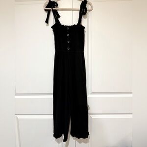 MINKPINK Black Jumpsuit cotton blend sz S like new